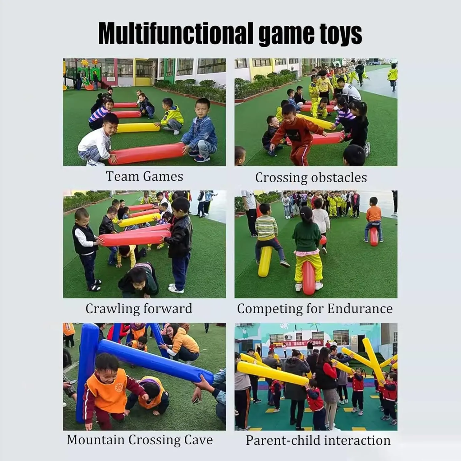 Inflatable Toys Thickened PVC Inflatable Hammer, Cheering Sticks, for Kid and Adult Parent-Child Activities, Fitness Training Fun Games Props
