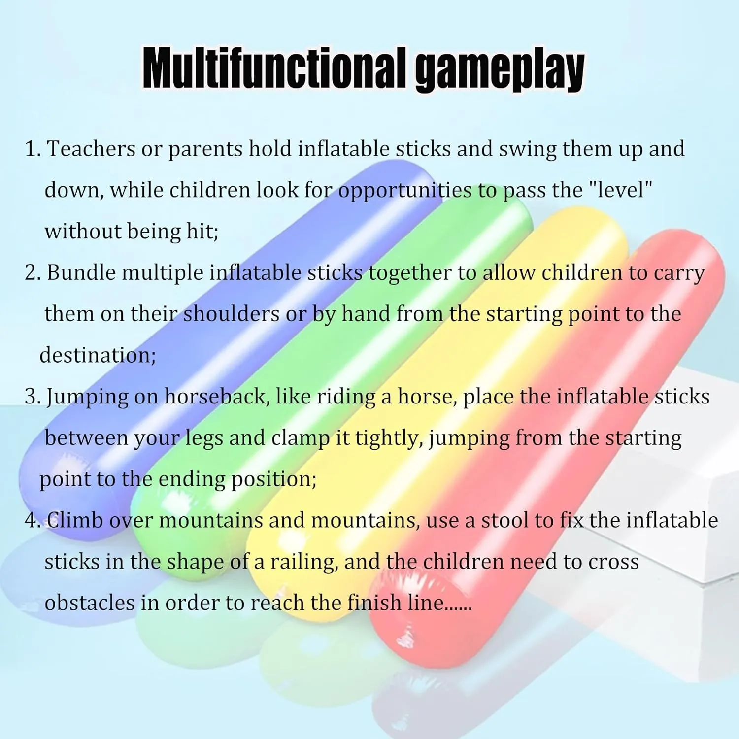 Inflatable Toys Thickened PVC Inflatable Hammer Toy, Kids and Adults Parent-Child Game Toys, Indoor and Outdoor Party Multiplayer Game Inflatable Supplies