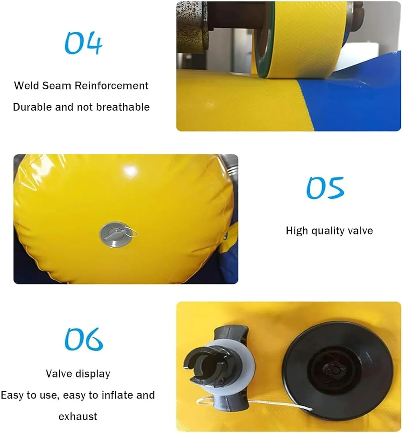 Inflatable Water Catapult Bag Jumping Pillow with Air Pump Compatible Foot Outdoor Toys for Adults and Children
