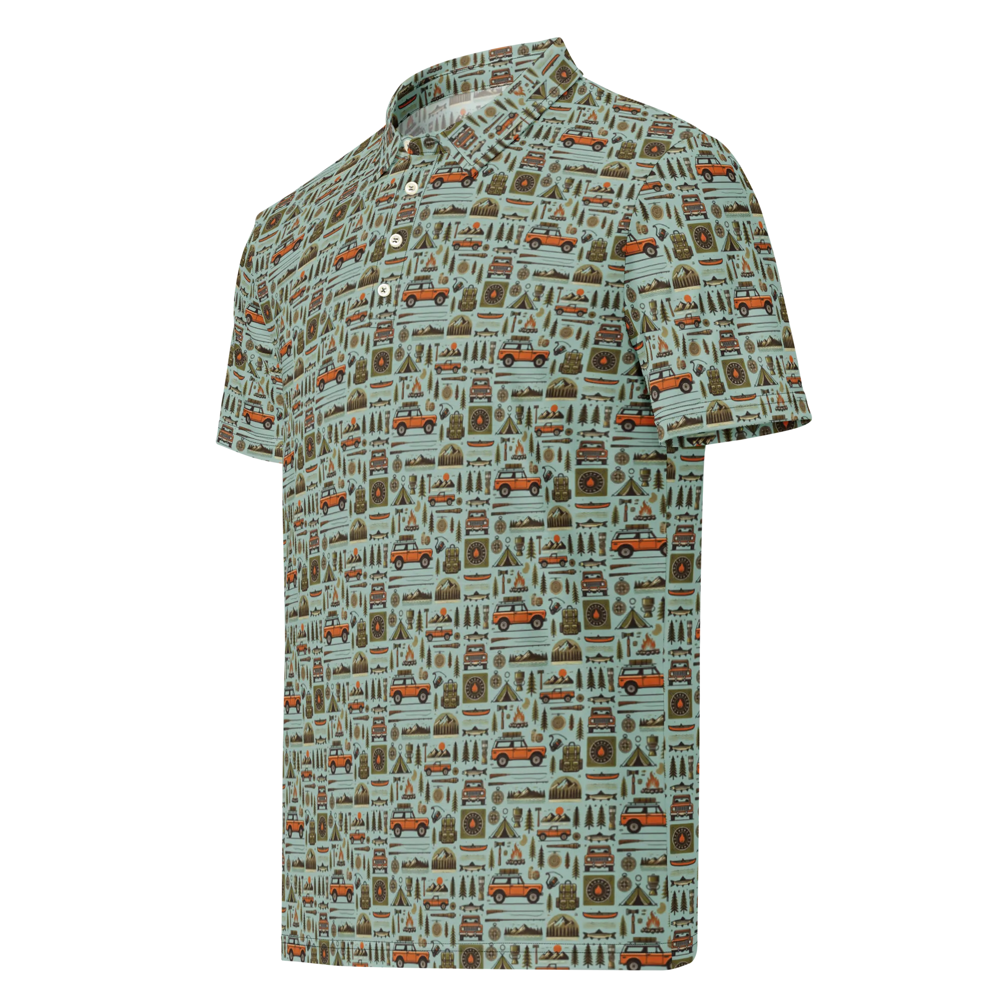 International Scout Camping Themed Polo