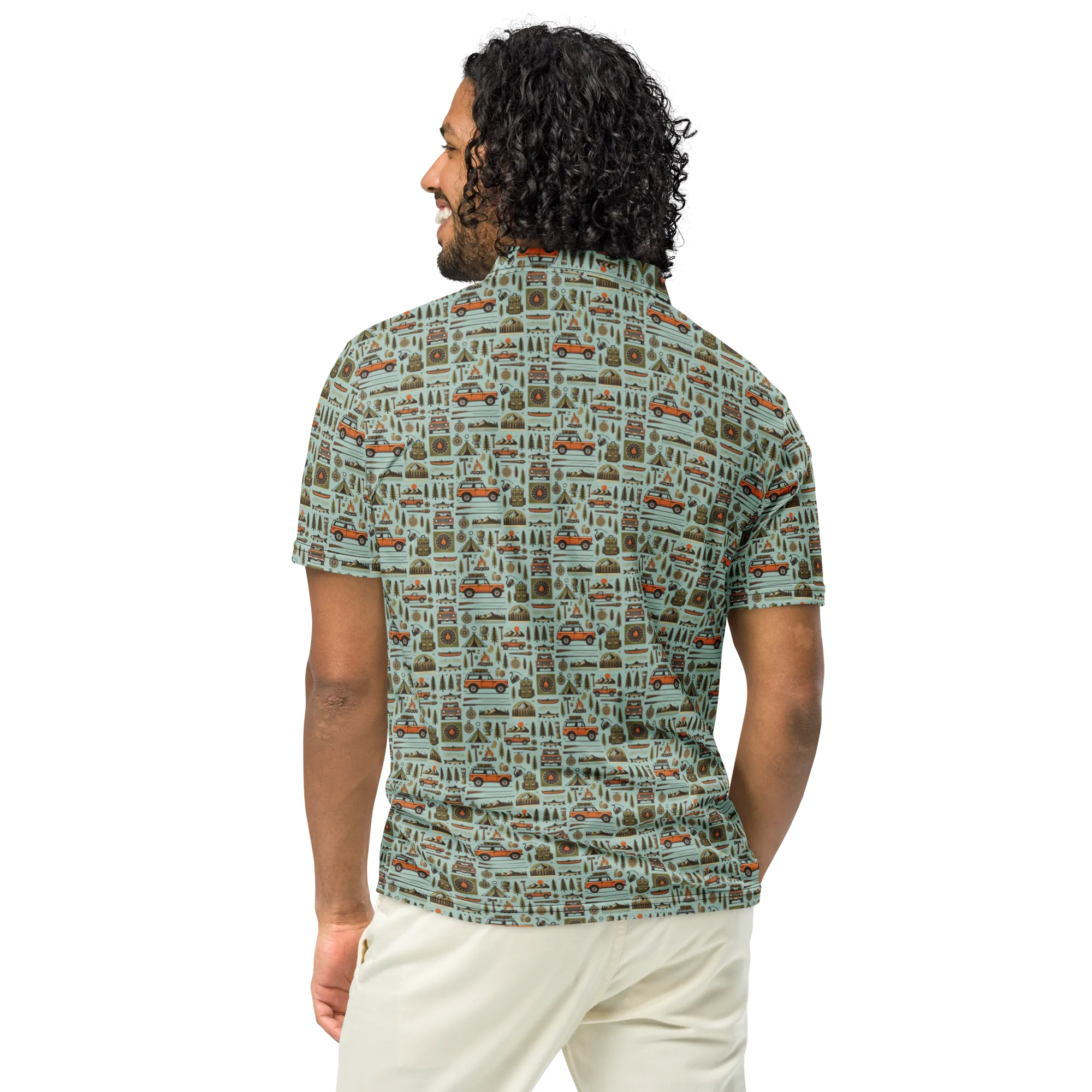 International Scout Camping Themed Polo