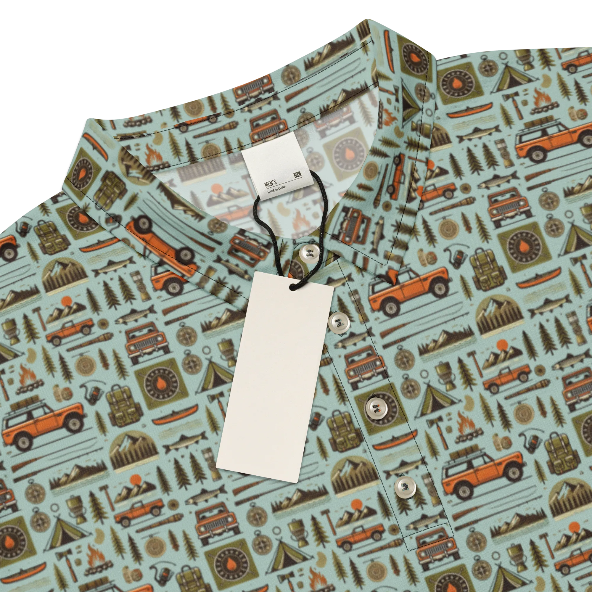 International Scout Camping Themed Polo