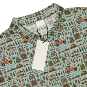 International Scout Camping Themed Polo