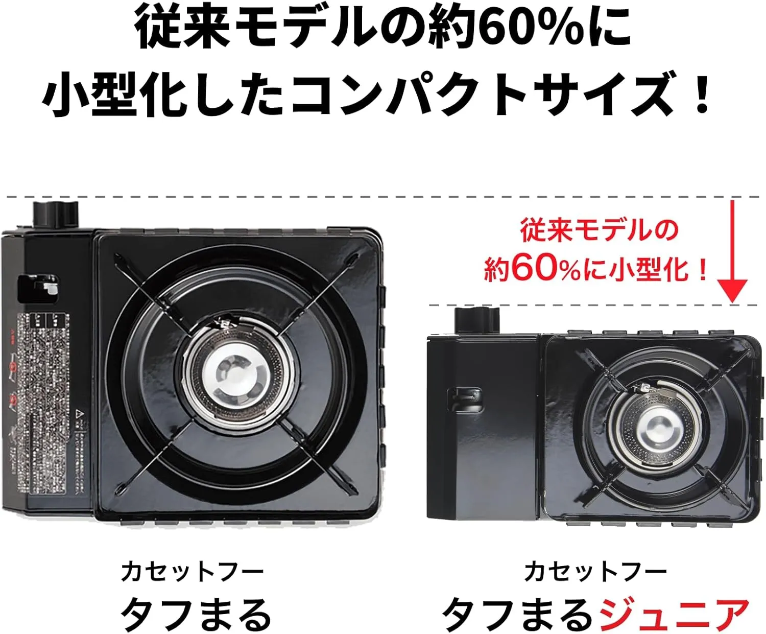 Iwatani Cassette Stove, Gas Tough Maru Jr. Made in Japan, Dutch Oven Safe