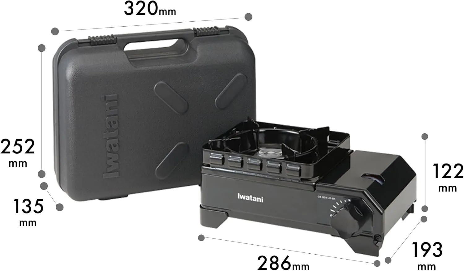Iwatani Cassette Stove, Gas Tough Maru Jr. Made in Japan, Dutch Oven Safe