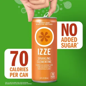 IZE Clementine Sparkling Juice - 6pk/8.4 fl oz Cans