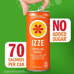 IZE Mango Sparkling Juice - 6pk/8.4 fl oz Cans
