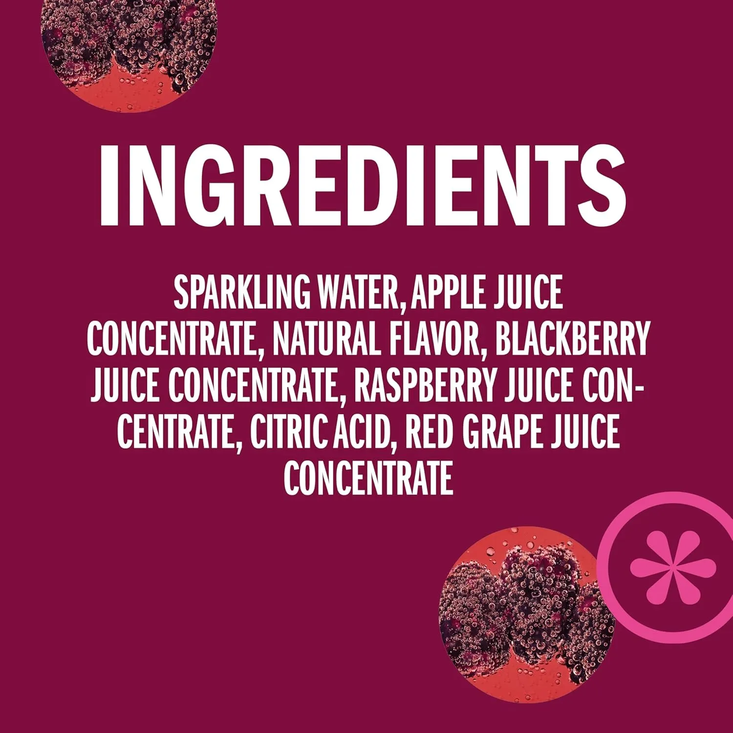 IZZE Sparkling Juice Beverage Blend, Blackberry, No Sugar Added, 8.4 FL OZ, 24 Cans