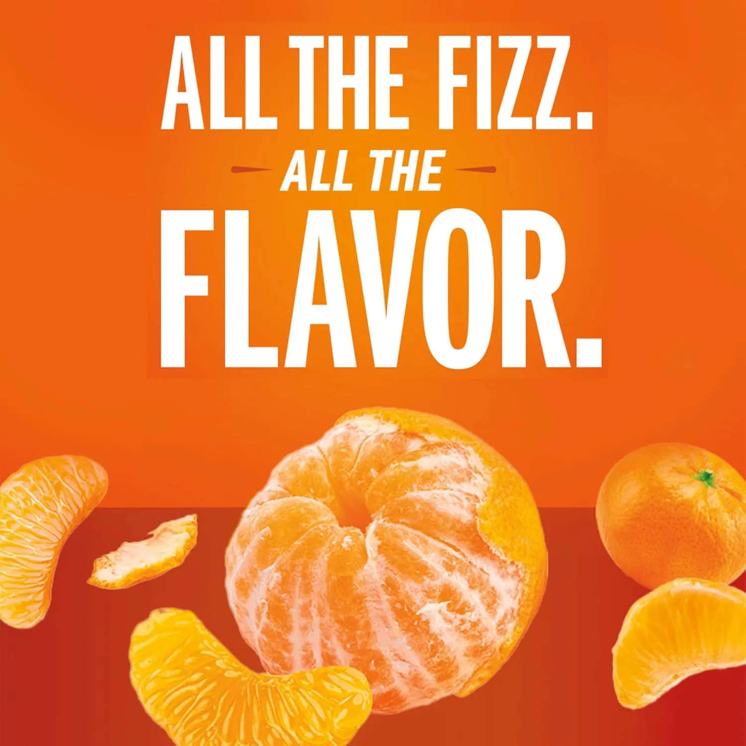 IZZE Sparkling Juice Beverage Blend, Clementine, No Sugar Added, 8.4 FL OZ, 24 Cans