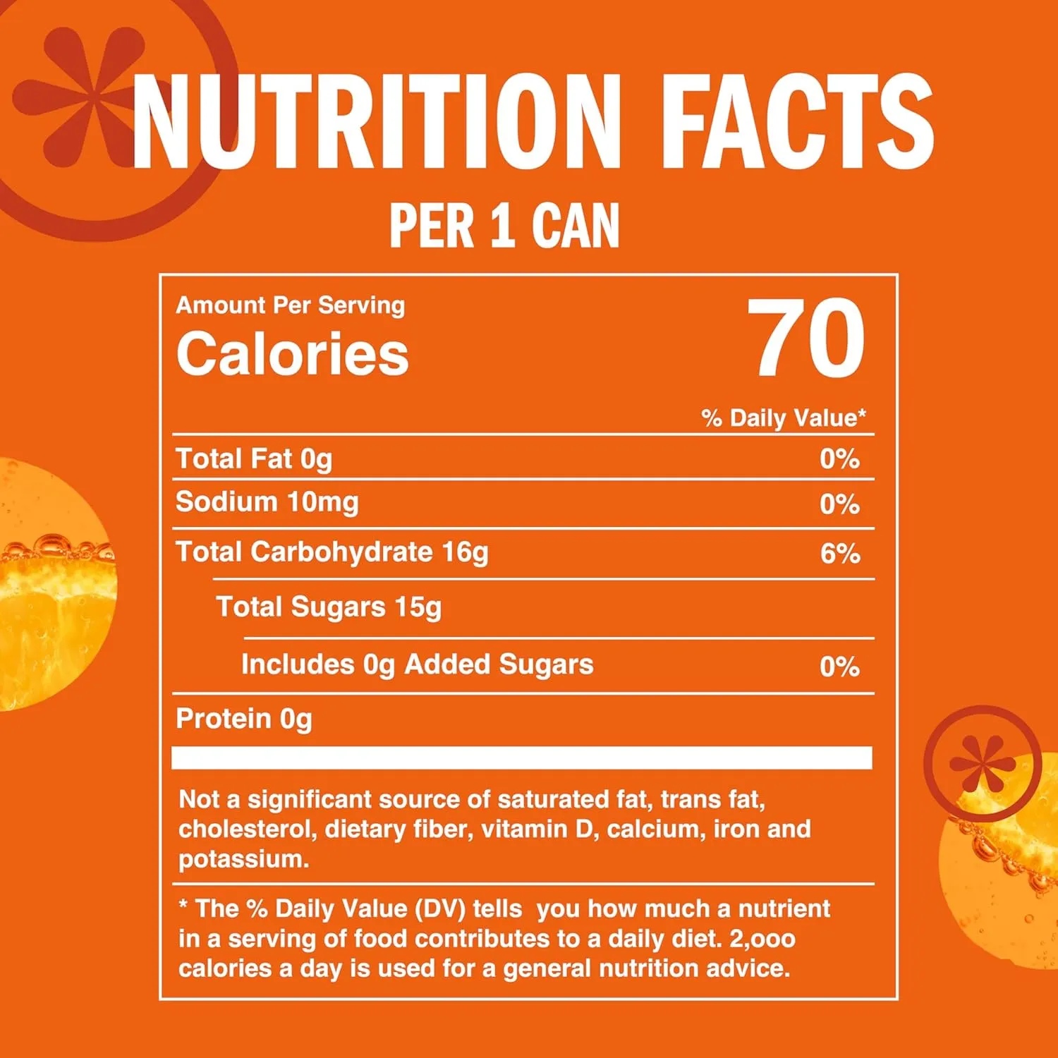 IZZE Sparkling Juice Beverage Blend, Clementine, No Sugar Added, 8.4 FL OZ, 24 Cans