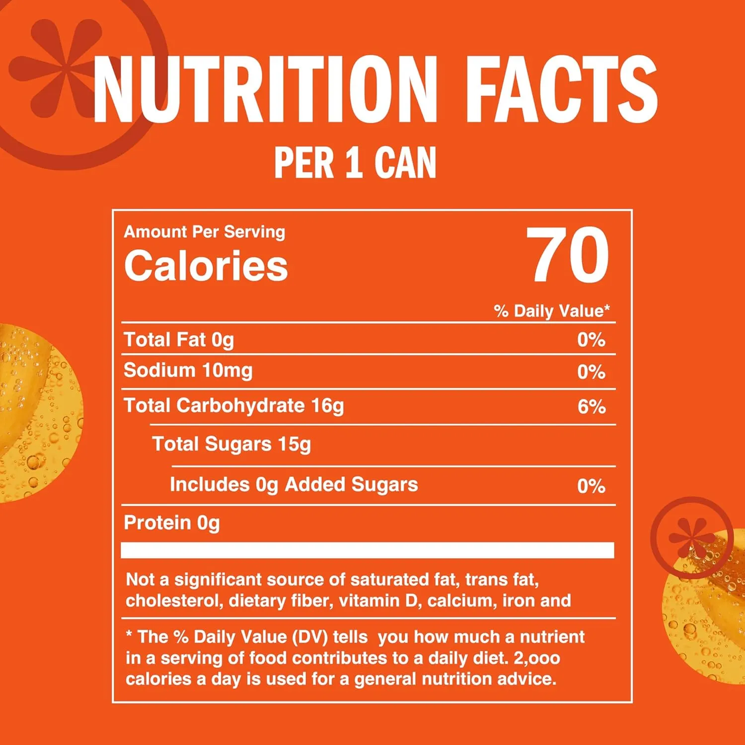 IZZE Sparkling Juice Beverage Blend, Mango, No Sugar Added, 8.4 FL OZ, 24 Cans