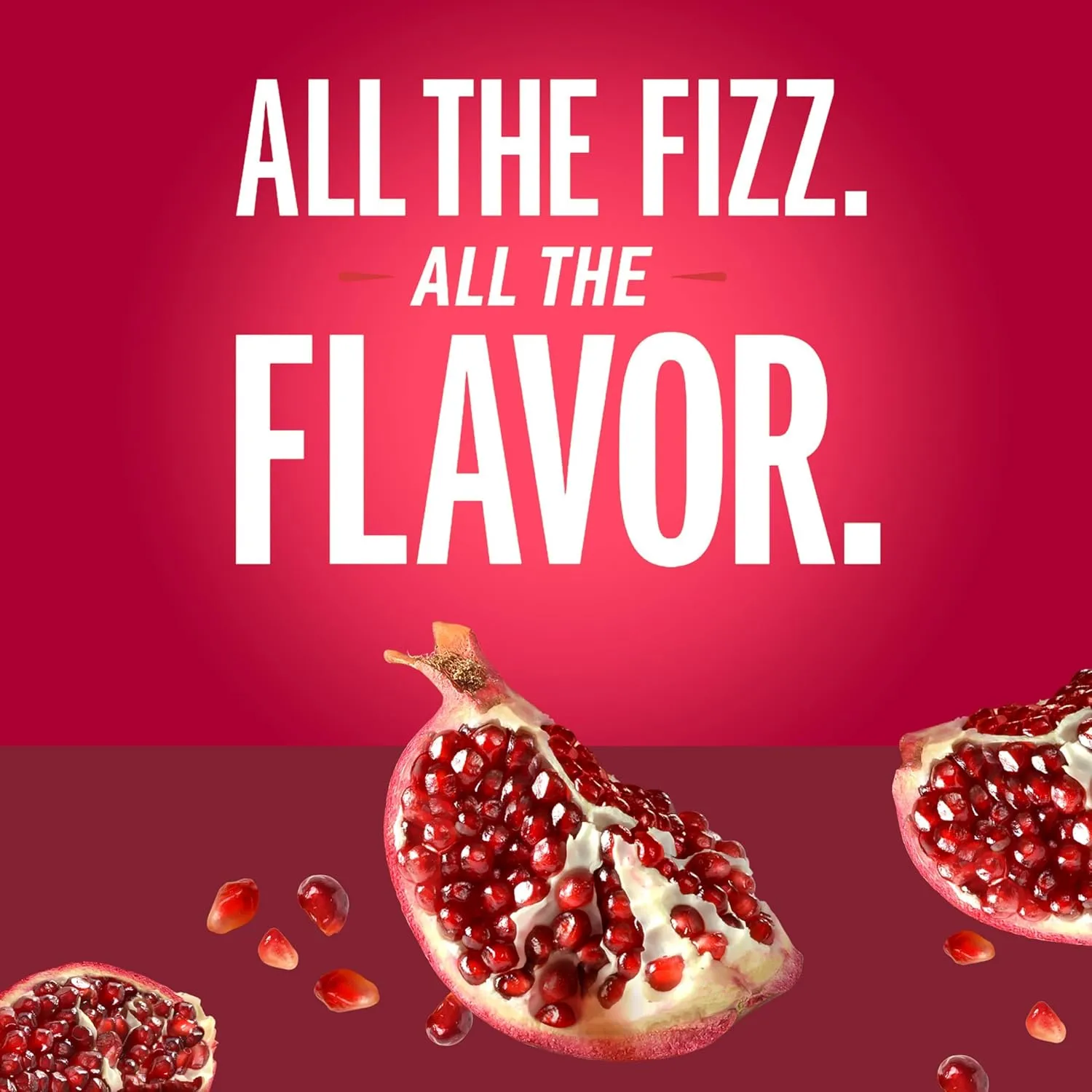 IZZE Sparkling Juice Beverage Blend, Pomegranate, No Sugar Added, 8.4 FL OZ, 24 Cans