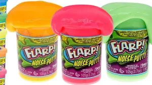 JA-RU Flarp Noise Putty Scented (3 Units Assorted) Passing Gas Noise Putty Squishy Sensory Toys for Easter, ADHD Autism Stress Toy, Great Party Favors Fidget for Kids & Adults Boys & Girls. 10041-3