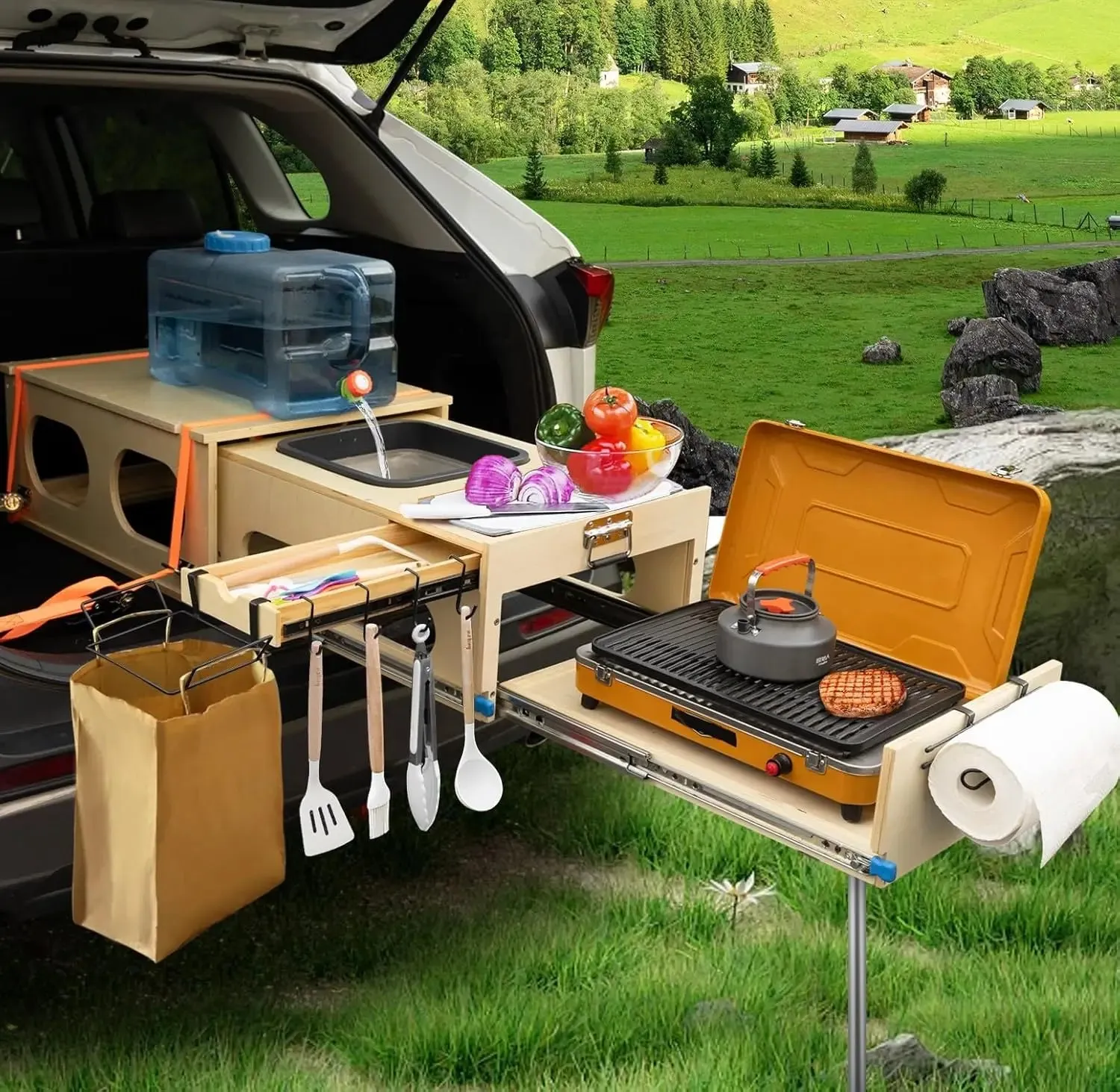 Jagahaha Ultimate Overland Kitchen - All-in-One Camp Kitchen