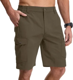Jessie Kidden Mens Stretch Casual Lightweight Water Resistant Quick Dry Cargo Fishing Hiking Shorts