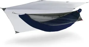 KAMMOK Mantis Hammock, All Seasons, Mosquito Net, Storage Bag, Camping, Outdoor Activities - Midnight Blue