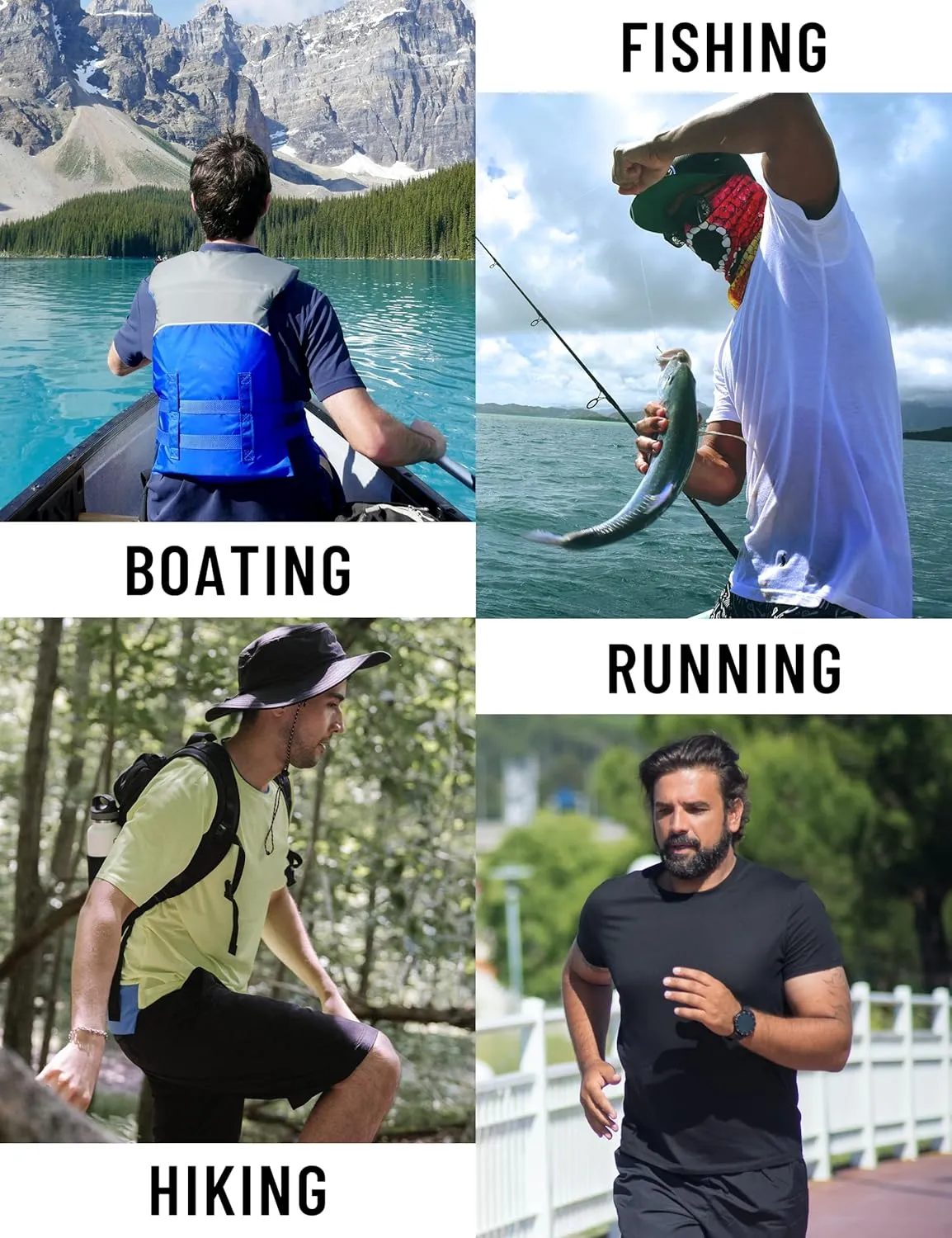 KEFITEVD Men‘s UPF 80  Swim Shirts Short Sleeve UV SPF Shirts Quick Dry Rashguard Sun Shirts Lightweight Workout T-Shirts