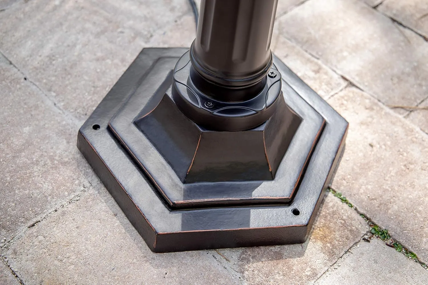 Kenroy Home 93432ORB Villa Waterproof Outdoor Lamp Post Light, Oil-Rubbed Bronze Finish