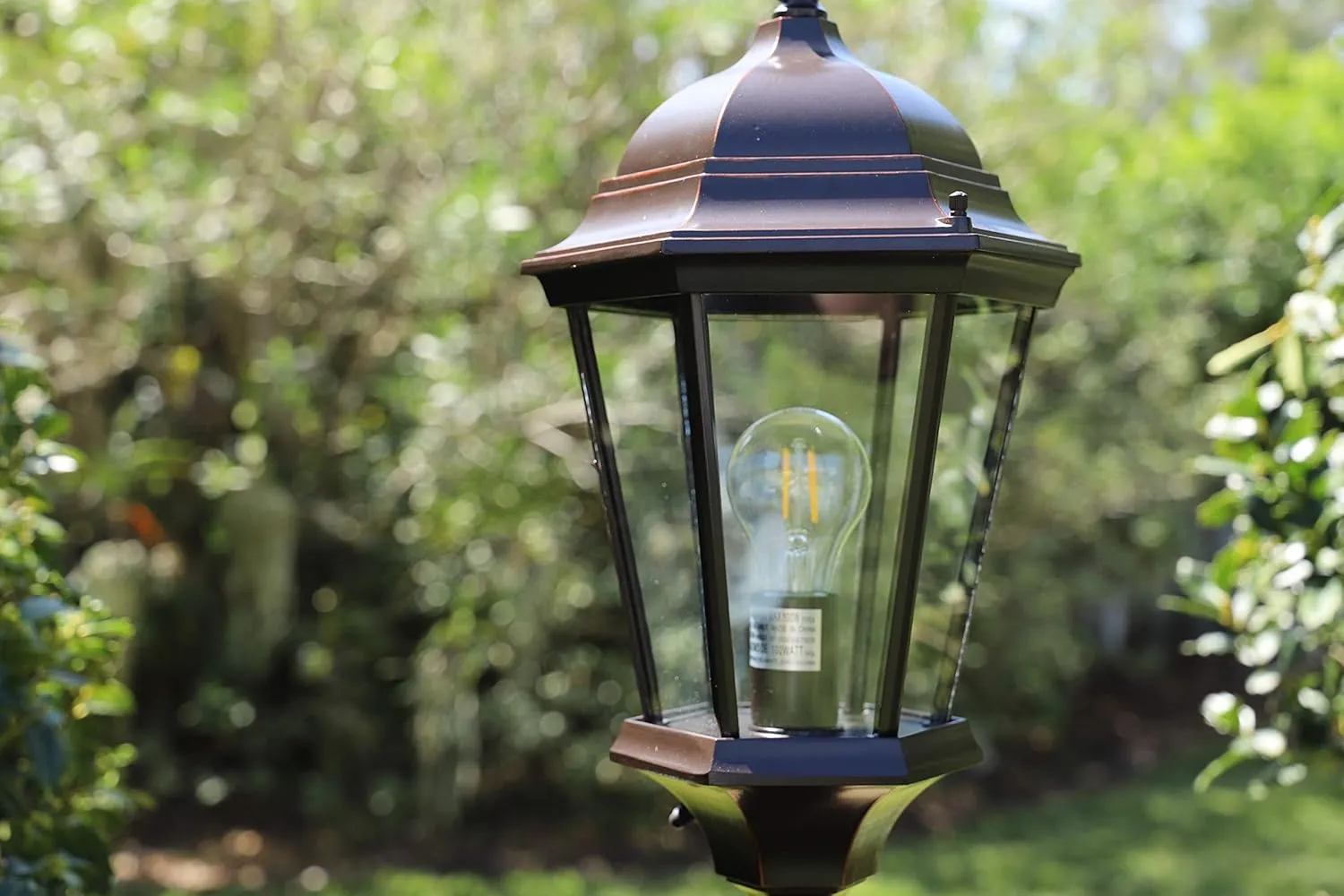 Kenroy Home 93432ORB Villa Waterproof Outdoor Lamp Post Light, Oil-Rubbed Bronze Finish
