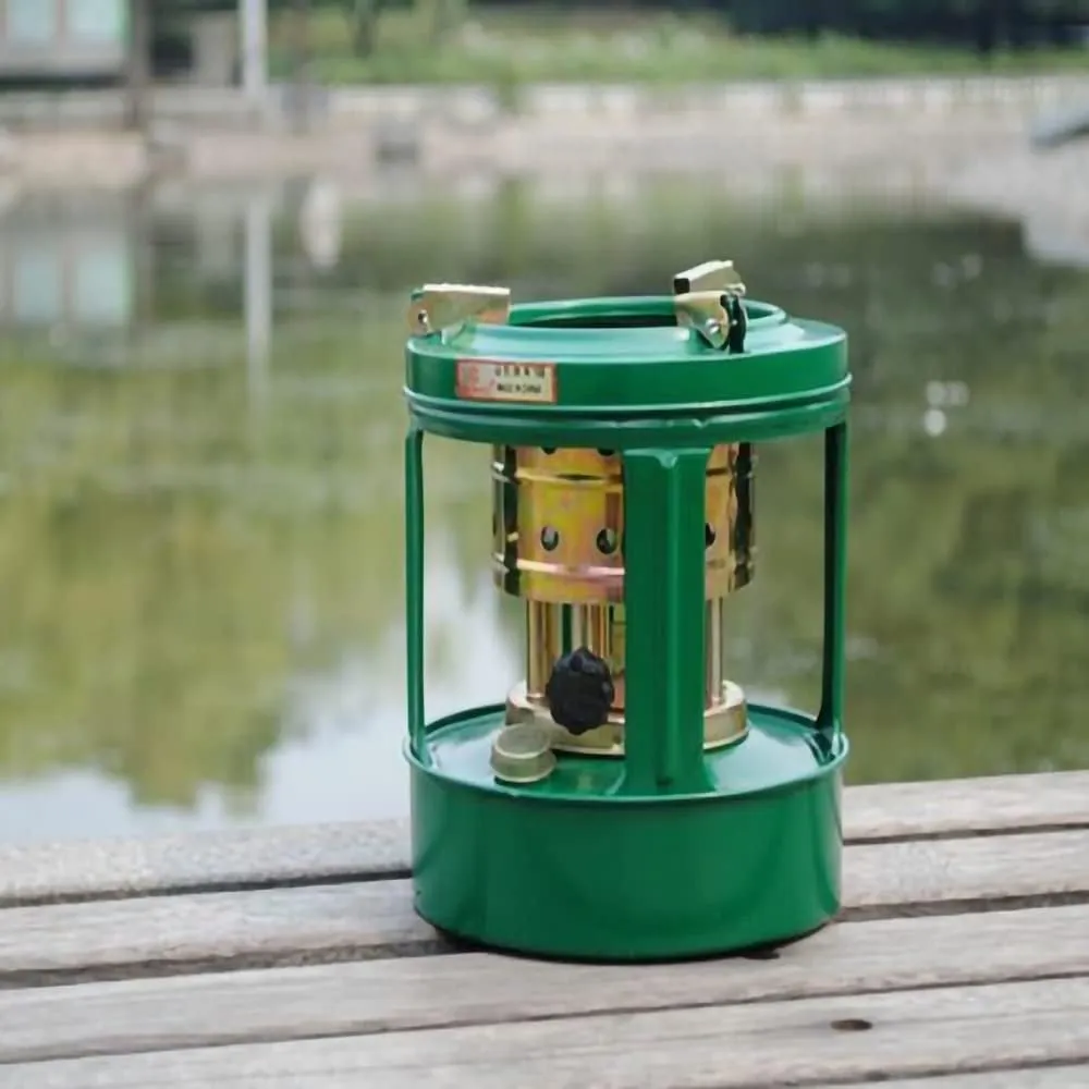 Kerosene Stove Heater, Outdoor Camping Gas Stove Camp Garage Tent Heater, Portable Fuel Oil Stove, Camping Mini Heater for Travel Picnic, BBQ Essentials, Hunting Outdoor, Picnic, Green