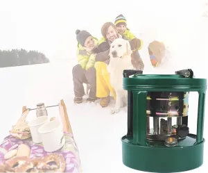 Kerosene Stove Heater, Outdoor Camping Gas Stove Camp Garage Tent Heater, Portable Fuel Oil Stove, Camping Mini Heater for Travel Picnic, BBQ Essentials, Hunting Outdoor, Picnic, Green
