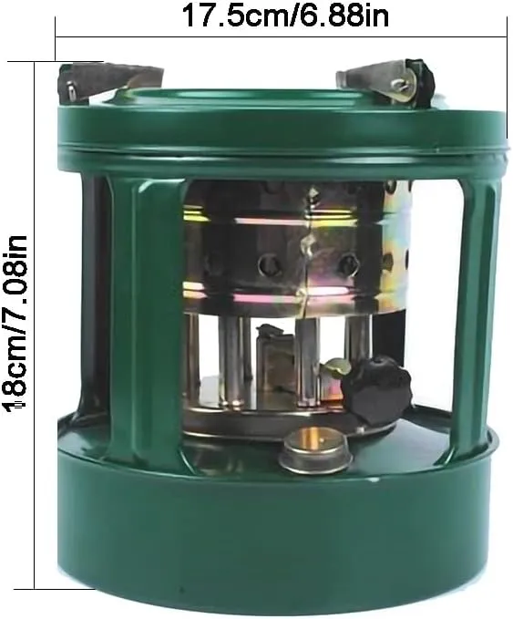 Kerosene Stove Heater, Outdoor Camping Gas Stove Camp Garage Tent Heater, Portable Fuel Oil Stove, Camping Mini Heater for Travel Picnic, BBQ Essentials, Hunting Outdoor, Picnic, Green