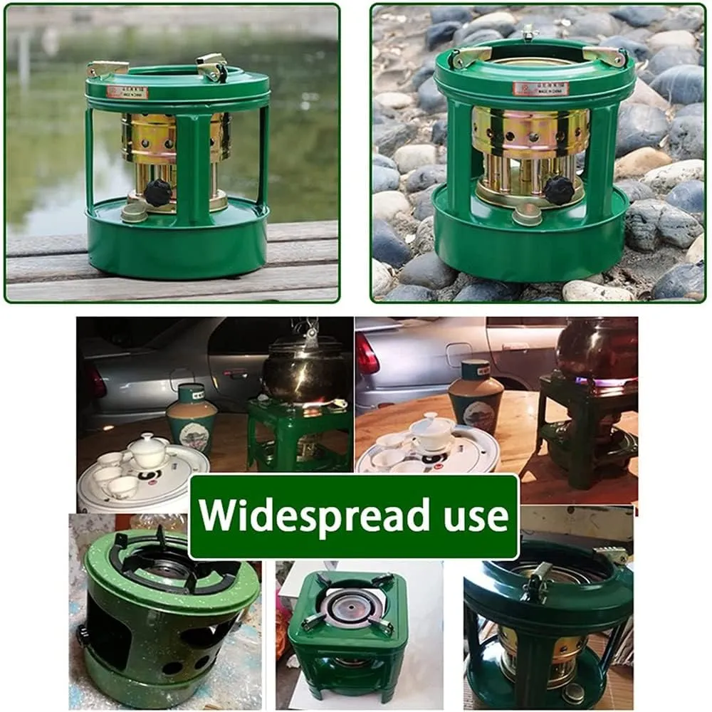 Kerosene Stove Heater, Outdoor Camping Gas Stove Camp Garage Tent Heater, Portable Fuel Oil Stove, Camping Mini Heater for Travel Picnic, BBQ Essentials, Hunting Outdoor, Picnic, Green