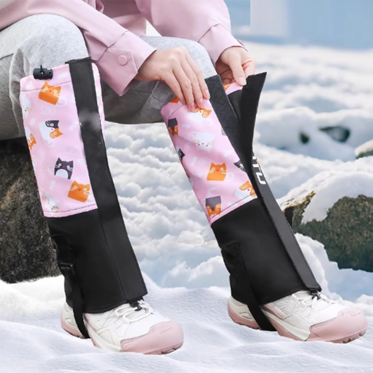 Kids Gaiters,Hiking Leg Gaiters,Lower Legs Guards,Adjustable Leg Cover,Waterproof Nylon Cloth for Climbing Cycling Home Gardening