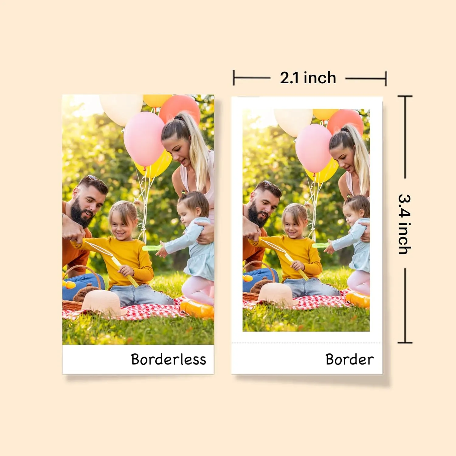 KODAK Mini 2 Retro 4PASS Portable Photo Printer, 2.1x3.4 inches, 68 Sheets Bundle, White