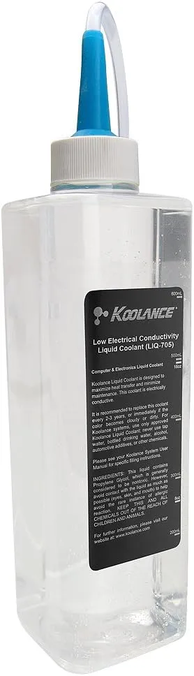Koolance LIQ-705CL-B 705 Liquid Coolant, Electrically Insulative, Colorless, 700ml (24 fl oz)