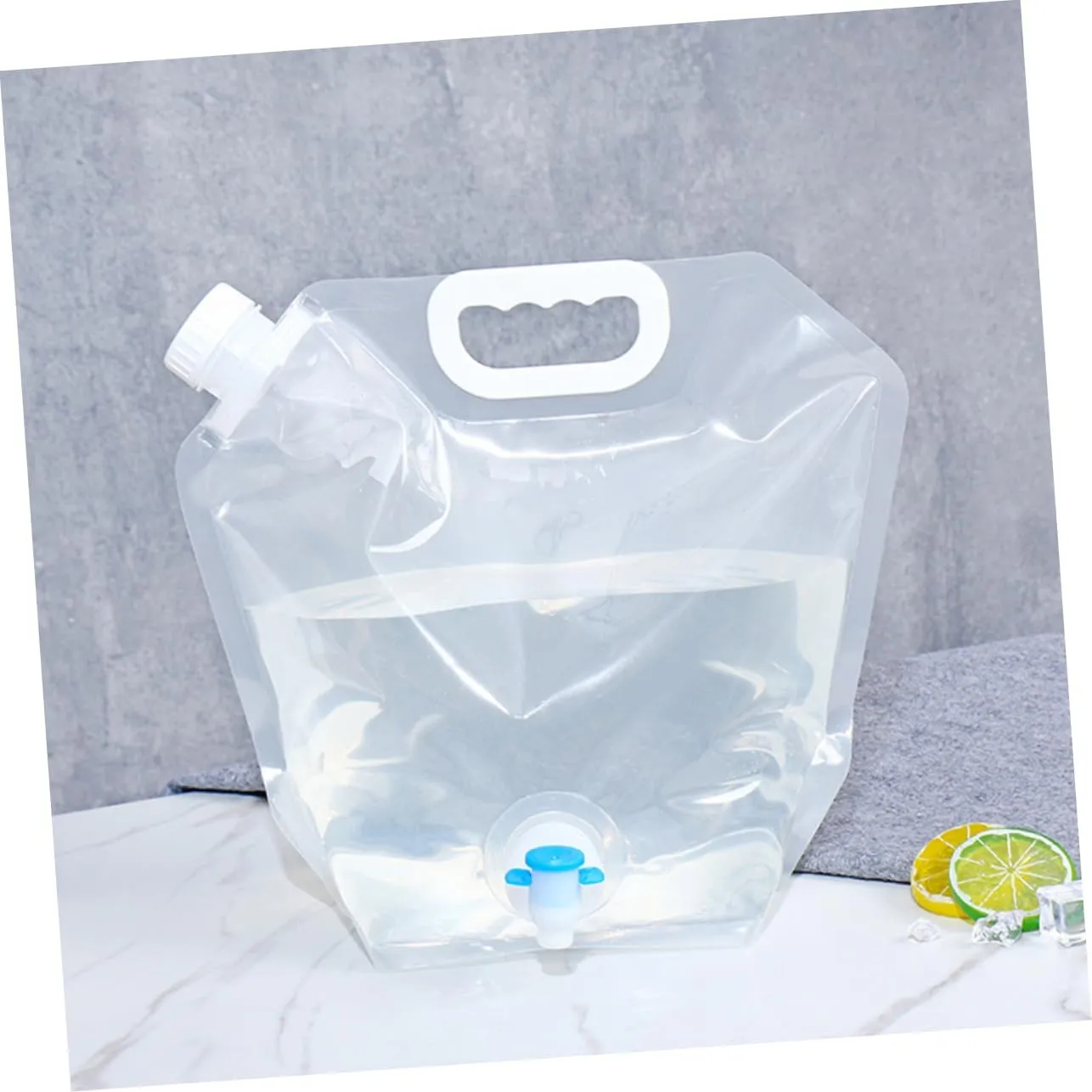 Large Capacity Collapsible Water Storage Bag Camping Water Container Portable 2 Pieces
