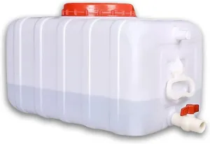 Large Plastic Water Storage Tanks 50L/80L/110L/200L Emergency Water Storage Camping & Hiking Water Storage Water Container Multifunctional Water Tank