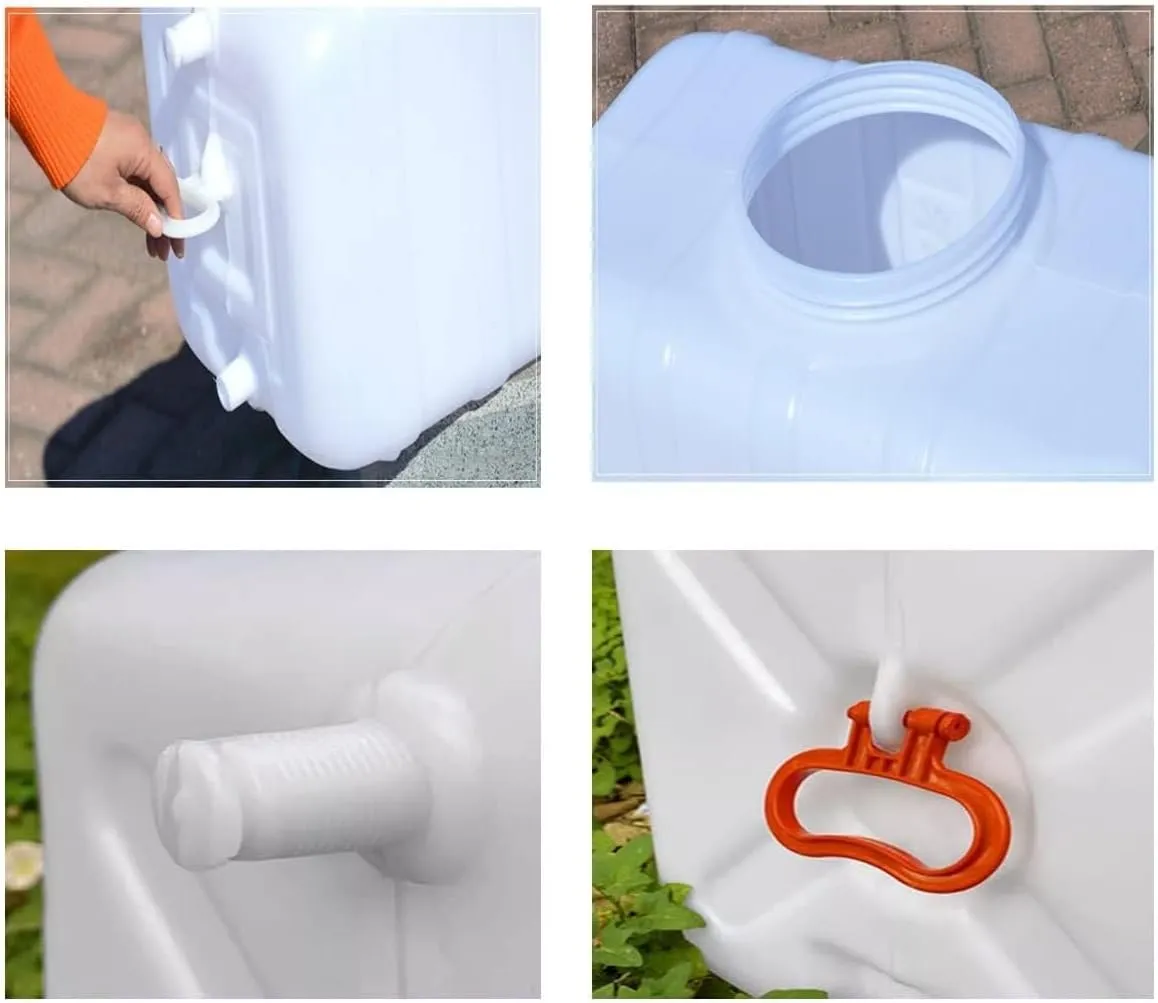 Large Plastic Water Storage Tanks 50L/80L/110L/200L Emergency Water Storage Camping & Hiking Water Storage Water Container Multifunctional Water Tank