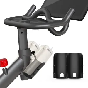 Larger Water Bottle Holder for Peloton Bike, Large Capacity Bike Cup Holder Replacement, Pack of 2 (NOT Compatible with Peloton Bike ) - Grey