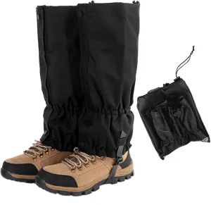 Leg Gaiters for Hiking, Waterproof Adjustable Anti-Tear Leg Gaiters for Men & Women, Hiking Gaiters with Adjustable Rubber Foot Strap for Mud, Sand, and Snow