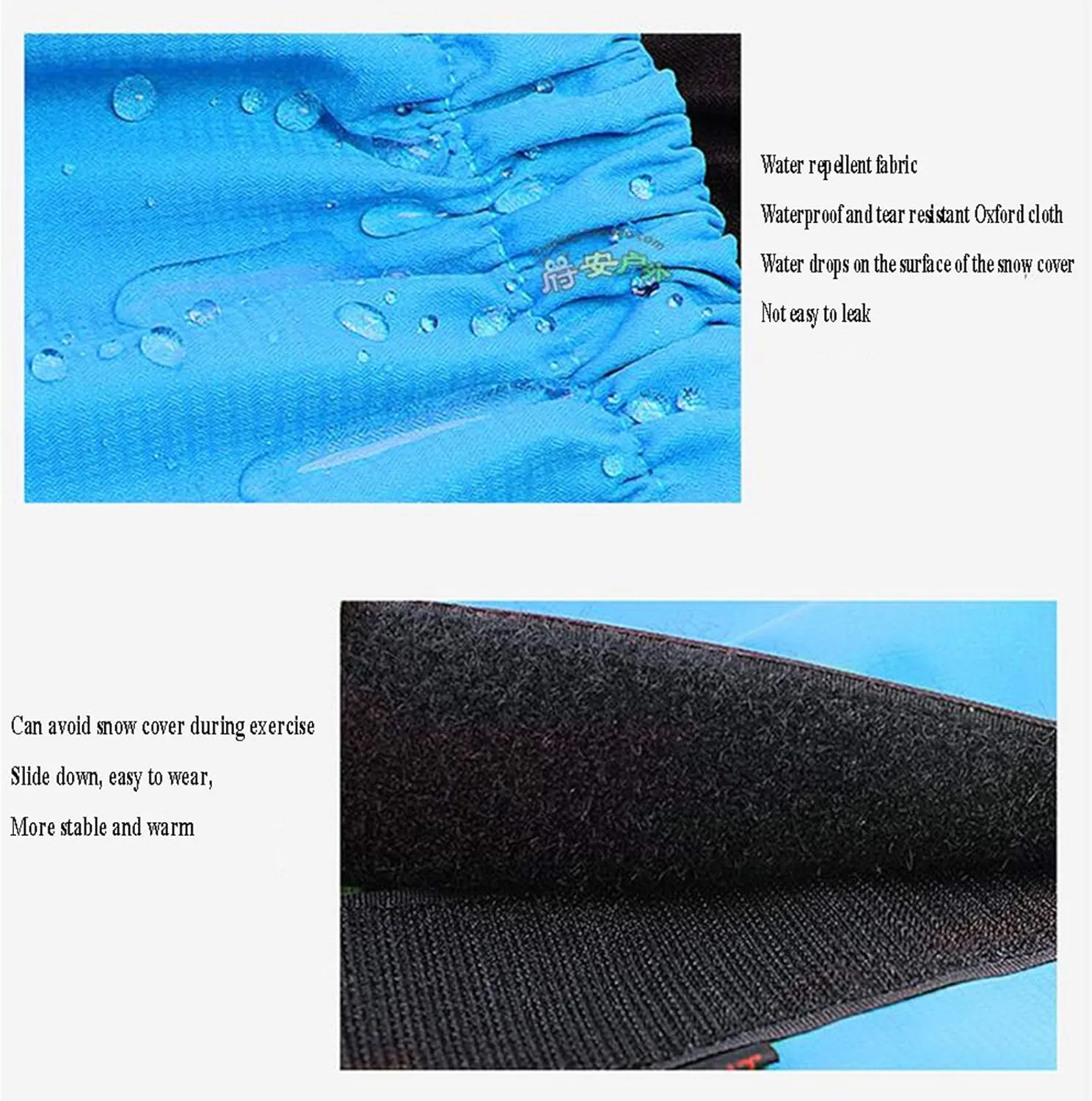 Leg Gaiters,Extended Lightweight Gaiters,Adjustable Size Gaiters,Outdoor Gaiters for Hiking,Skiing and Walking (1 Pair)