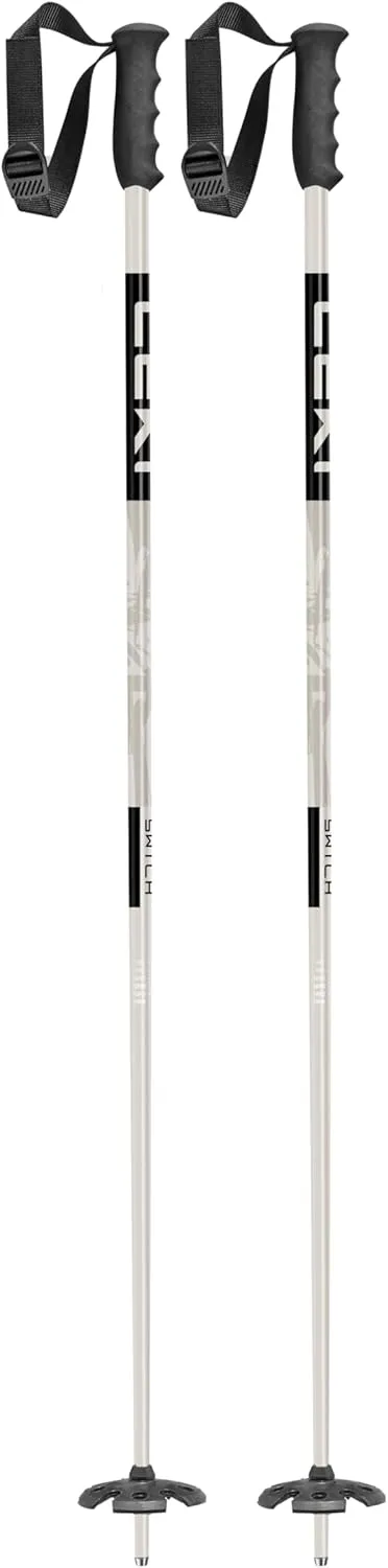 LEKI SWTCH Pow Lightweight Aluminum Ski Poles for Downhill Skiing