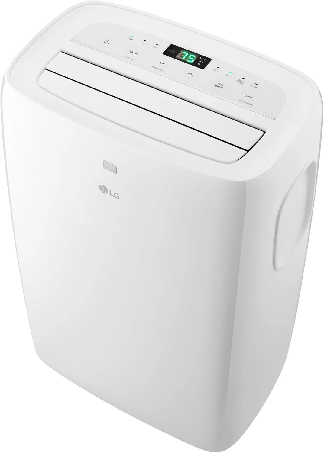 LG 7,000 BTU Portable Air Conditioner, 115V, Cools 300 Sq.Ft. (12' x 25' Room Size), Portable Air Conditioner for Home with Quiet Operation, LCD Remote Control, and Window Installation Kit, White