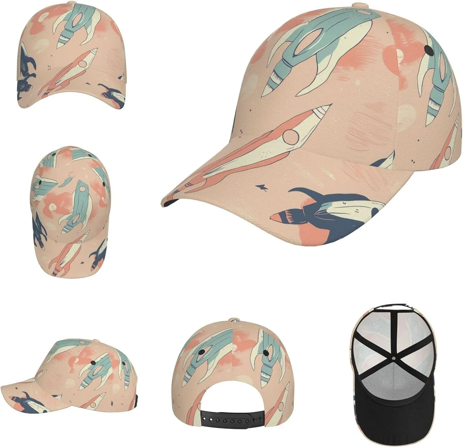 Lifelike Eyes Baseball Cap Breathable Adjustable Dad Hat Adult Casual Cap Outdoor Sports Baseball Hat