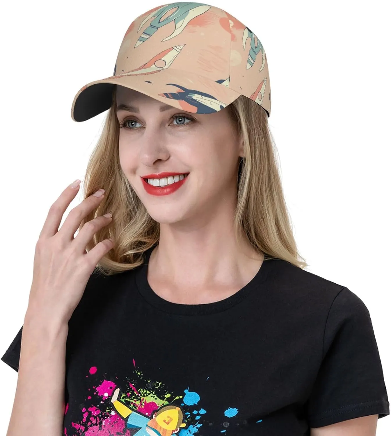 Lifelike Eyes Baseball Cap Breathable Adjustable Dad Hat Adult Casual Cap Outdoor Sports Baseball Hat