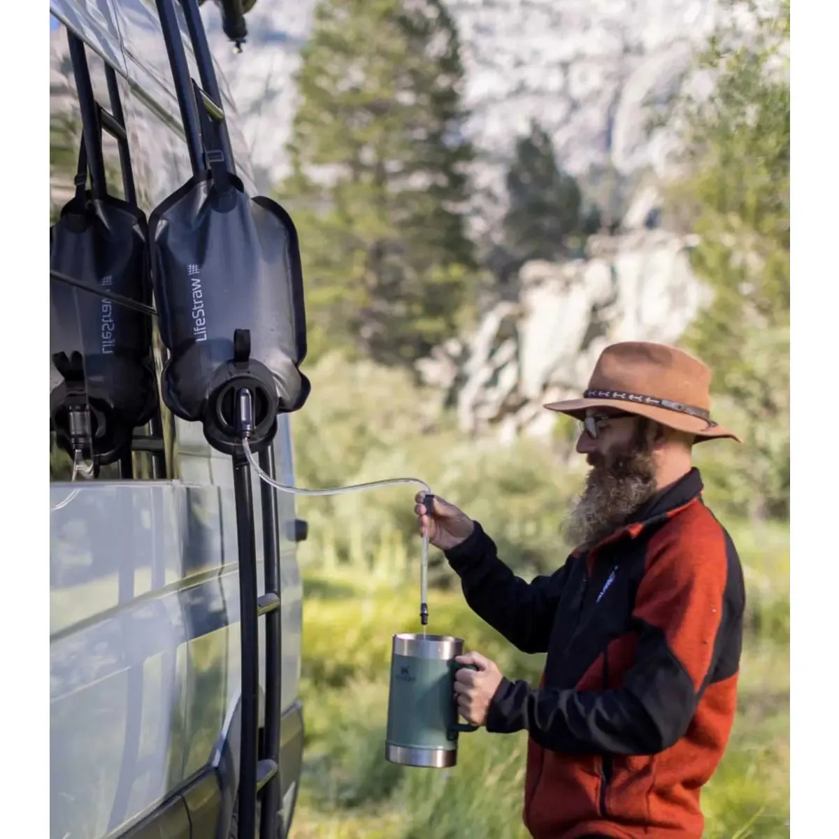 LifeStraw Peak 8L Large Capacity Gravity Water Filter System - Dark Grey