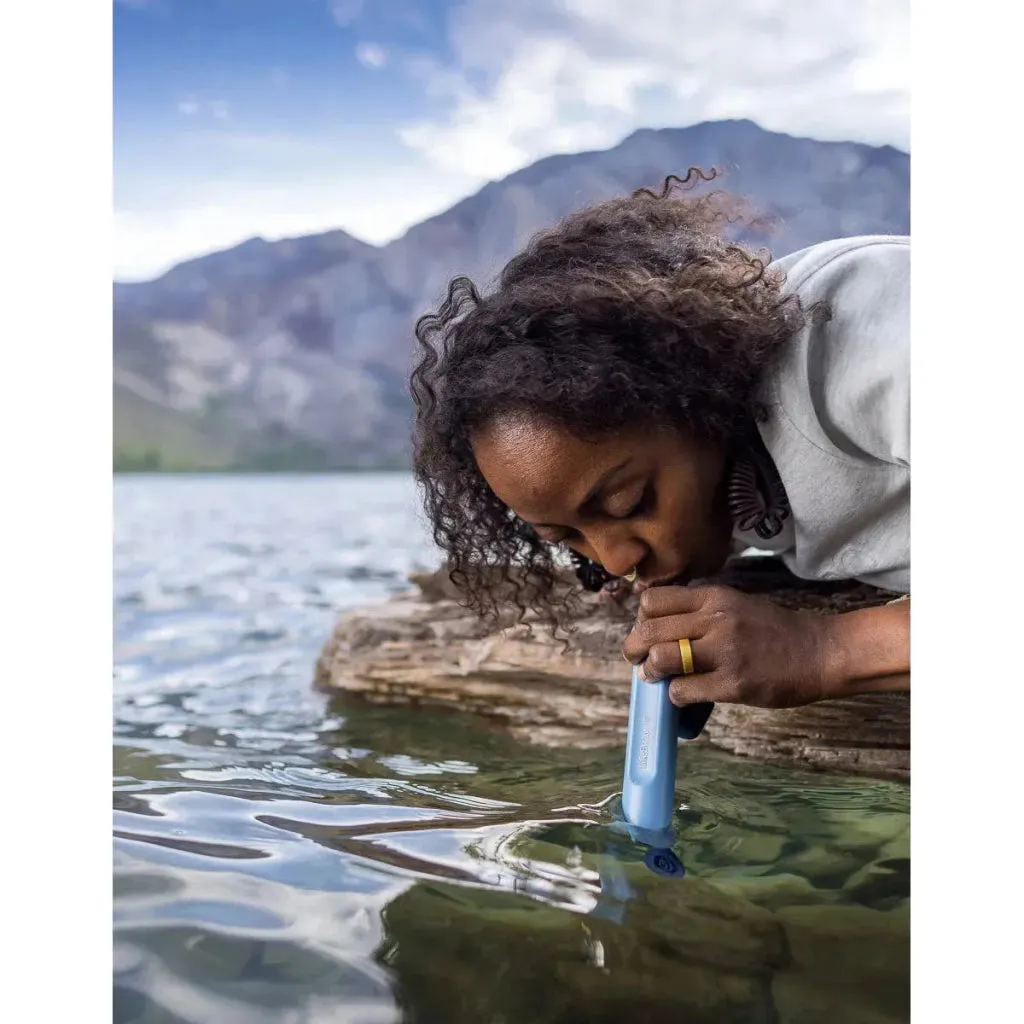 Lifestraw Peak Series Straw - Personal Water Filter - Dark Grey