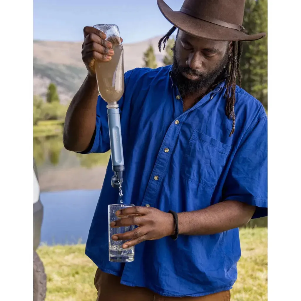 Lifestraw Peak Series Straw - Personal Water Filter - Dark Grey