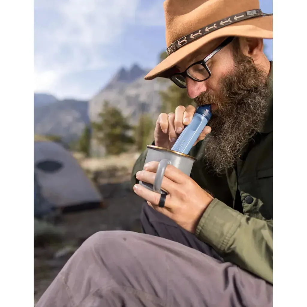 Lifestraw Peak Series Straw - Personal Water Filter - Dark Grey