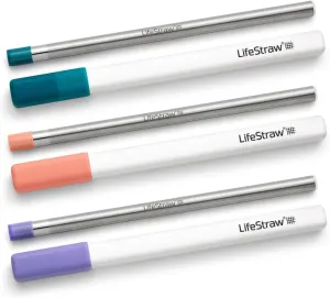 LifeStraw Sip – Reusable Stainless Steel Water Filter Drinking Straw