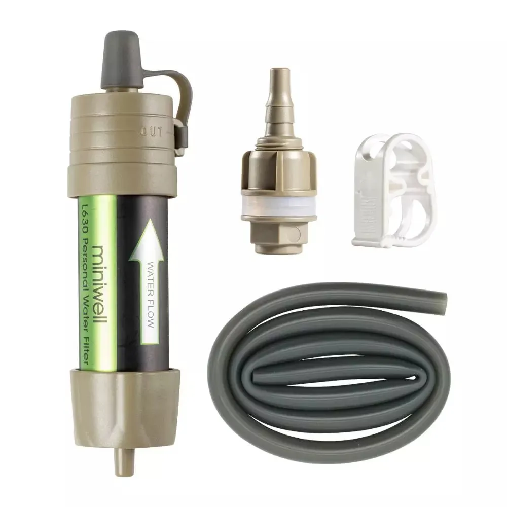 Lightweight 2000 Liters Filtration Capacity Outdoor Camping Hiking Traveling Emergency Supplies Portable Water Filter