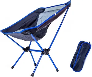 Lightweight Camping Chair Outdoor Leisure Beach Chair Rest Lunch Break Seat Portable Folding Mesh Chair Folding Backpacking Chair for Camping Outdoor Hiking