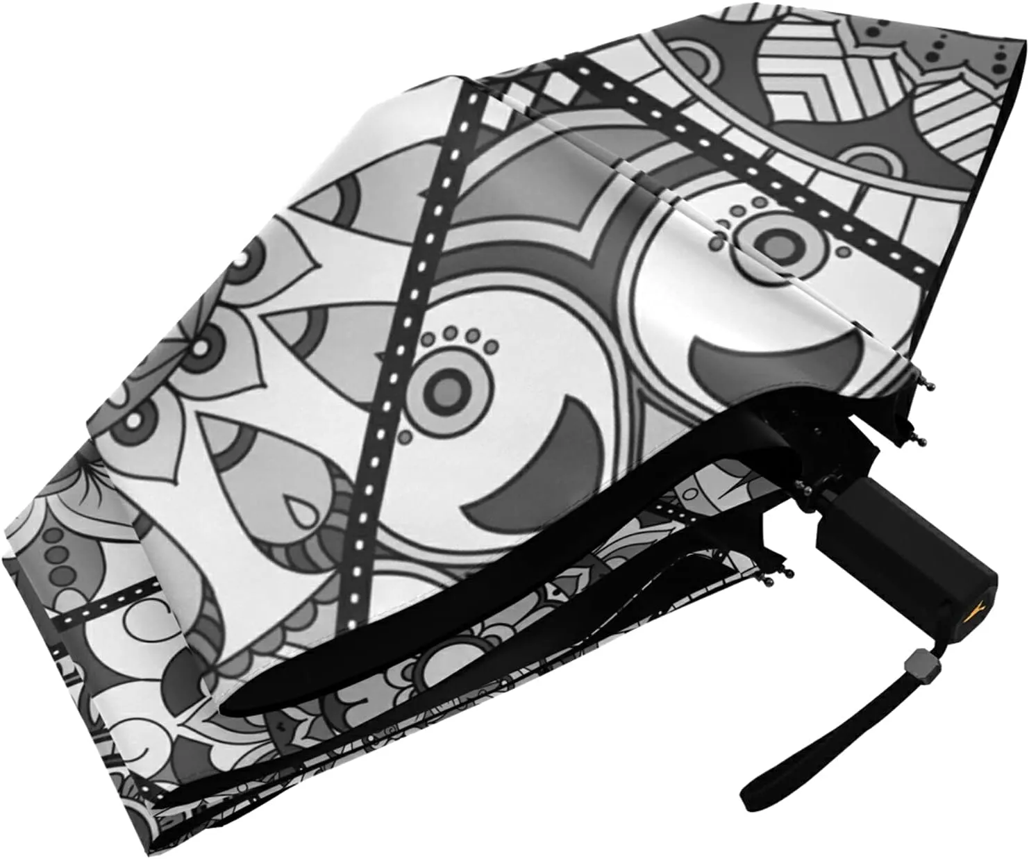 Lightweight Folding Umbrella, Portable Sun Travel Parasol, Compact Anti-UV Strong Rain Umbrella