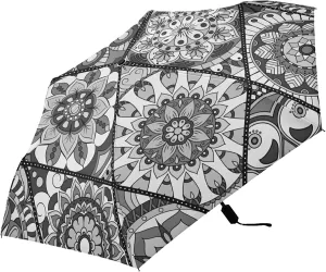 Lightweight Folding Umbrella, Portable Sun Travel Parasol, Compact Anti-UV Strong Rain Umbrella