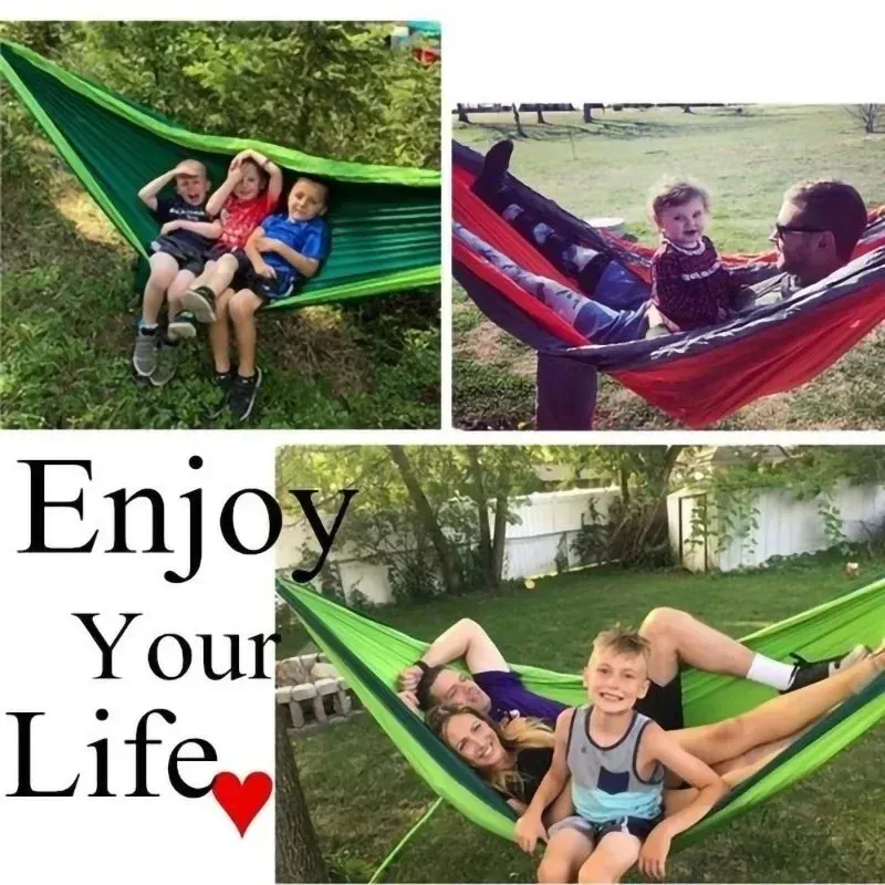 Lightweight Nylon Camping Hammock Portable Hanging Bed